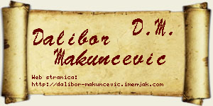 Dalibor Makunčević vizit kartica